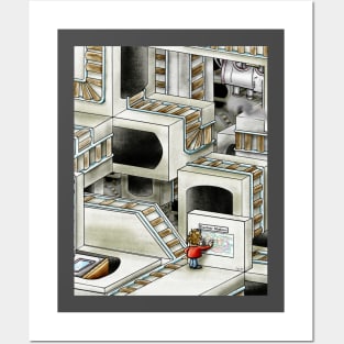 Escher station Posters and Art